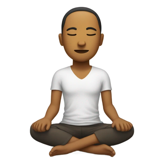 astral body meditation eye closed sticker