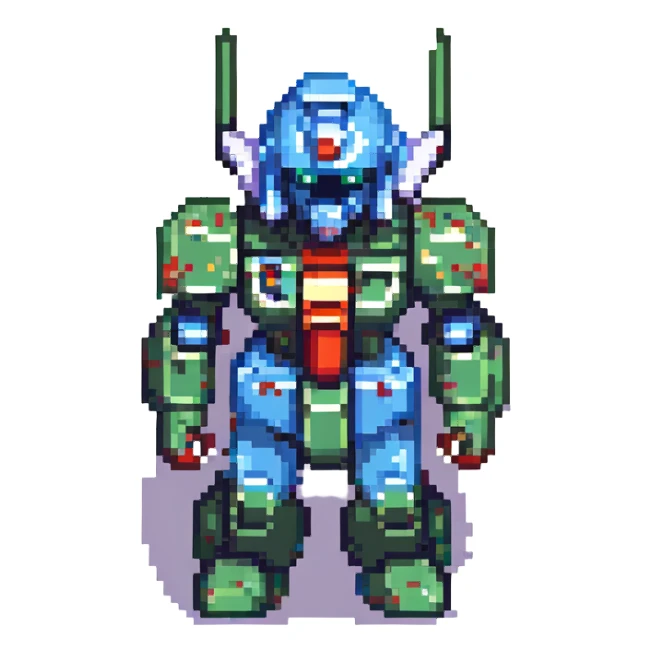 Gundam, no background sticker