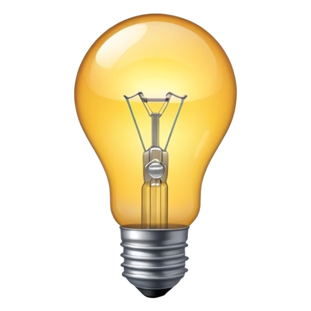 The light bulb is a new idea sticker