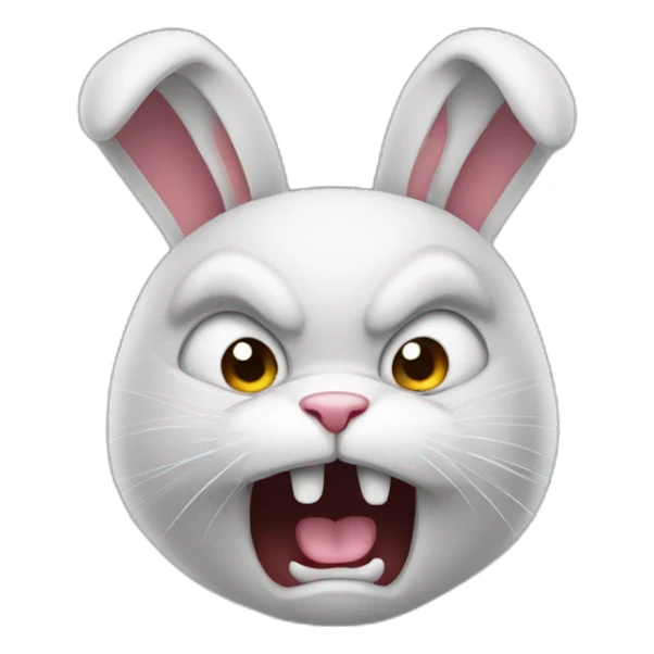 angry bunny sticker