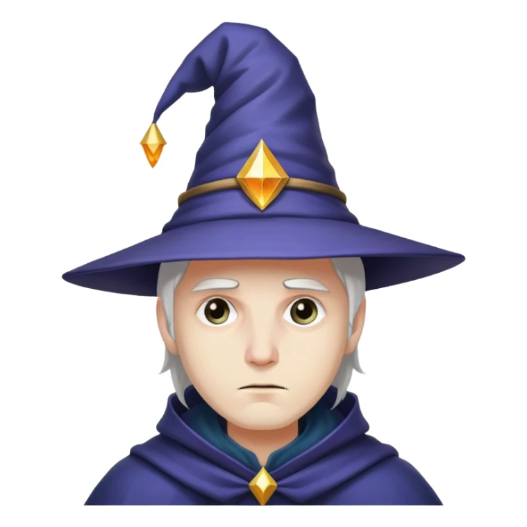 Sad magician from DnD sticker