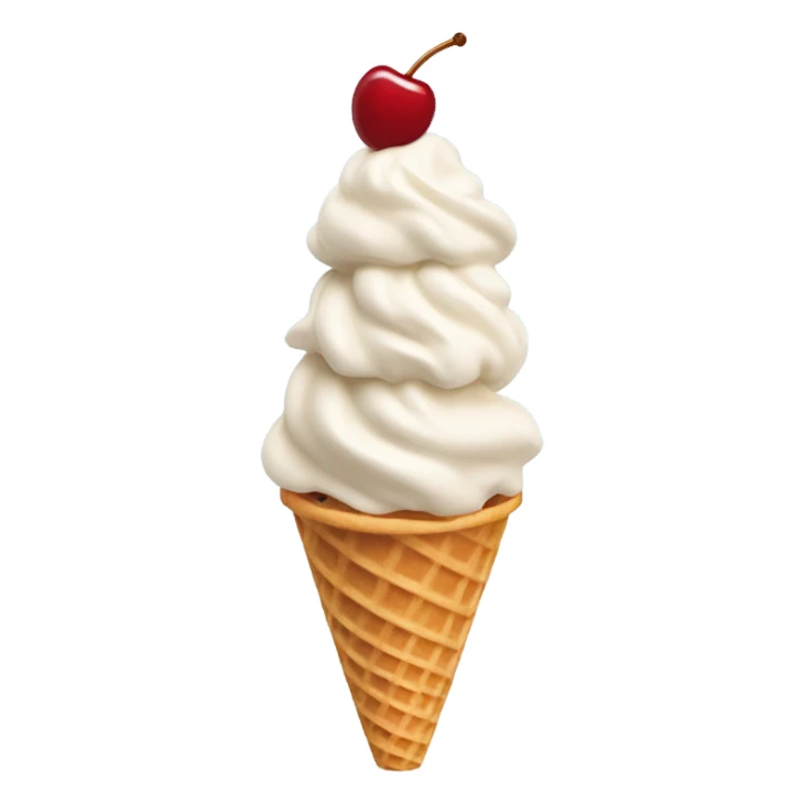 Soft serve ice cream cone sticker