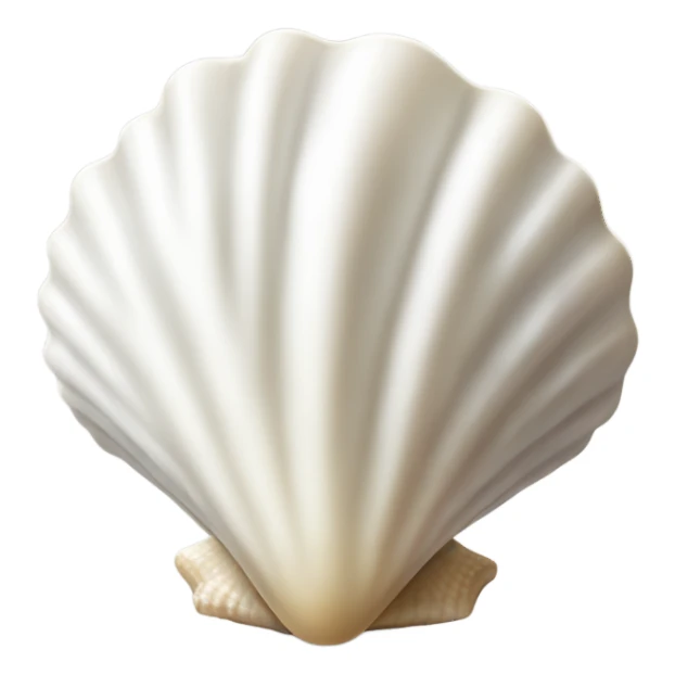 white seashell sticker