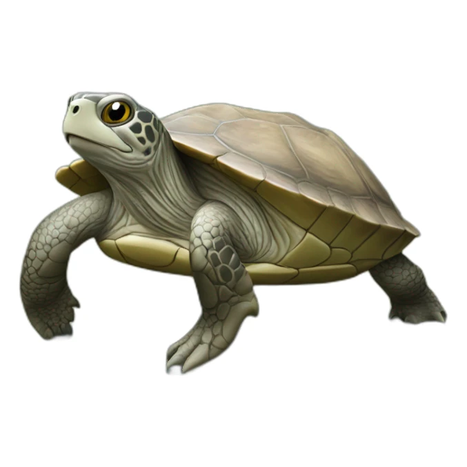 Tortue sur loutre sticker