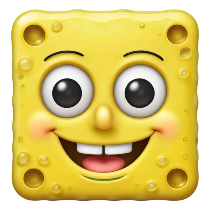 Spongebob ios 18 iphone style sticker