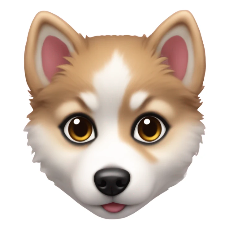 Teacup Pomsky puppy  sticker