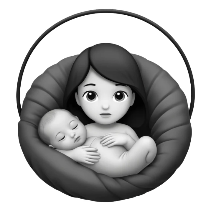 Newborn B&W Photoshoot sticker