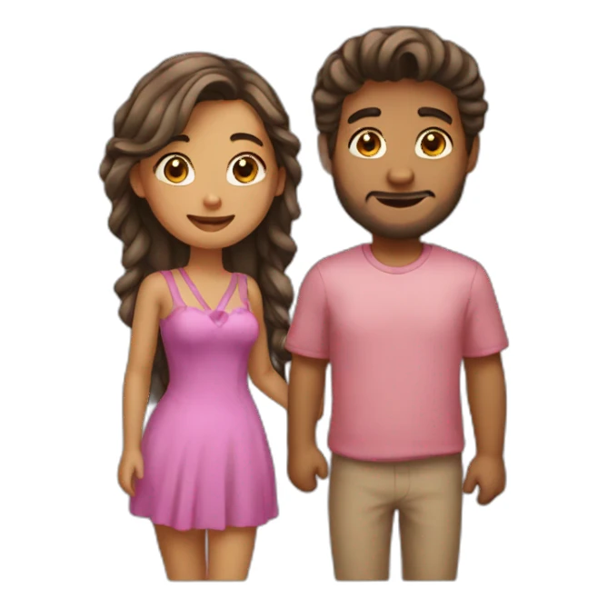 2 amoureux sticker