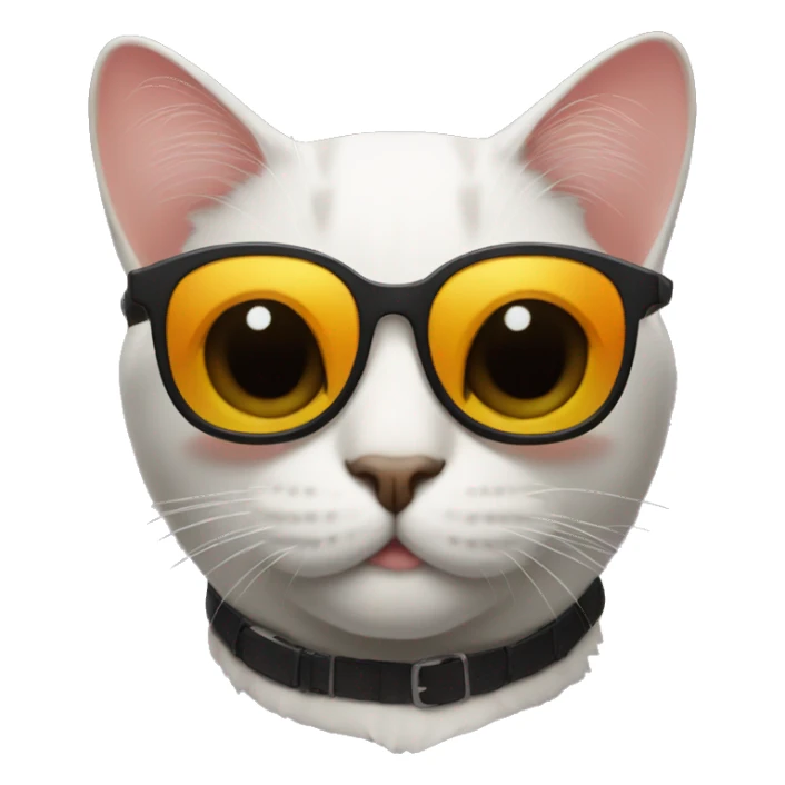 Cat with sunglasses sticker
