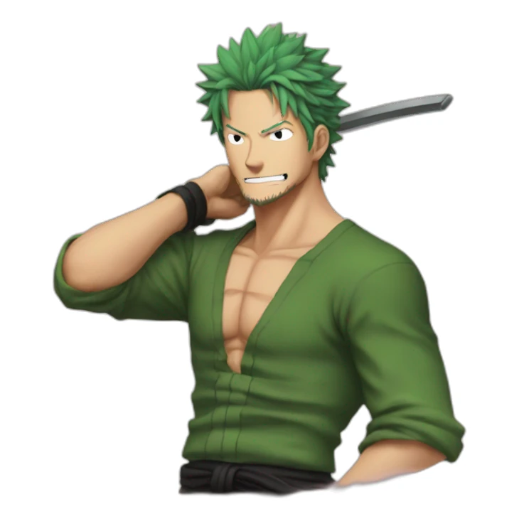 Zoro one pièce sticker