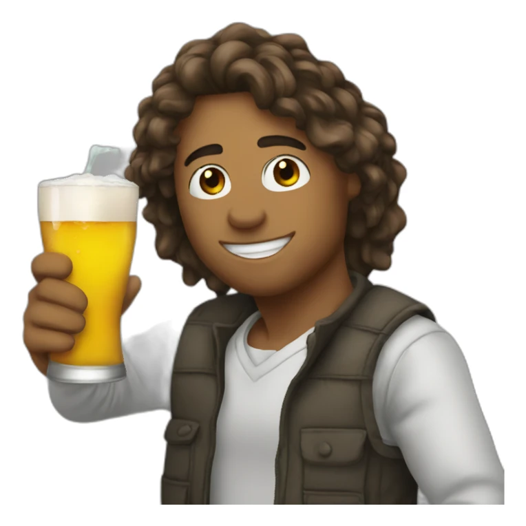 friends drinking at the PMU sticker