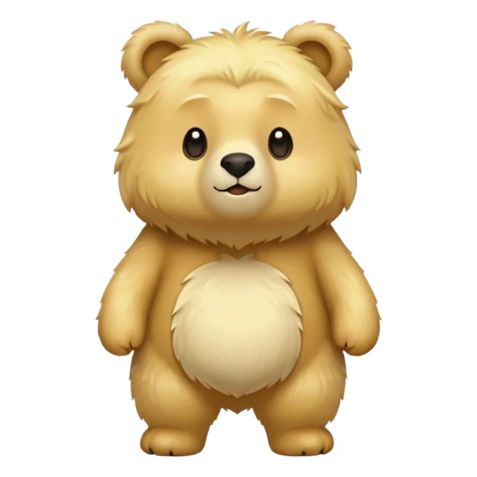 Blond bear  sticker
