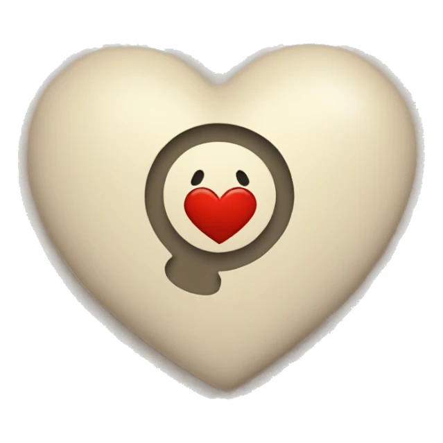 Un cuore con scritto dentro A sticker