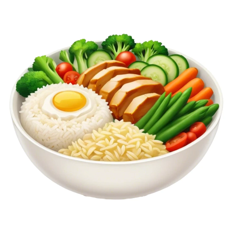 Chicken rice bowl sticker