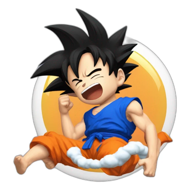 Son Goku qui dort sticker