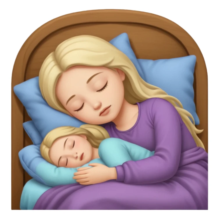 sleeping girl sticker