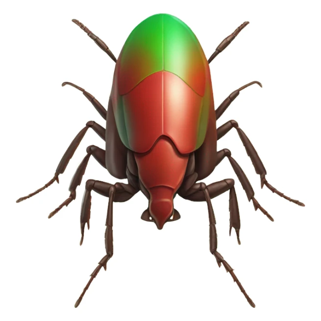 Cockroach drone, red green sticker
