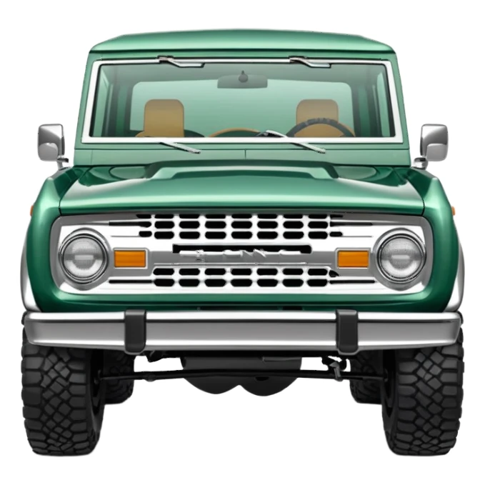 lunar green classic ford bronco sticker