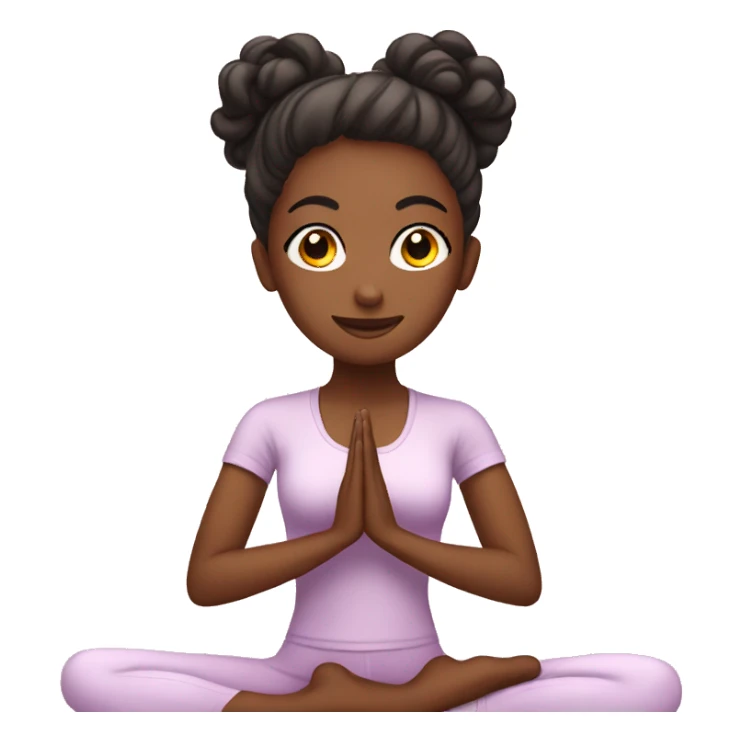 A girly doing yoga sticker
