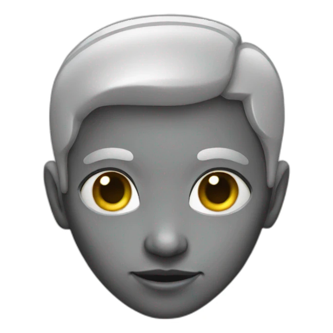 person like an alien gray skin  sticker
