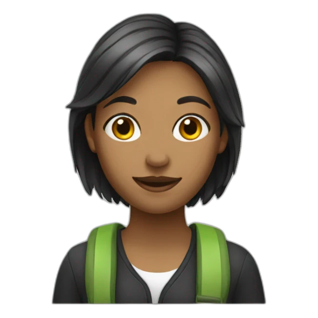 female student sticker