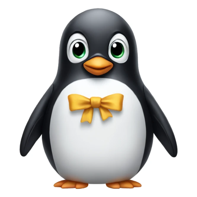 penguin high sticker