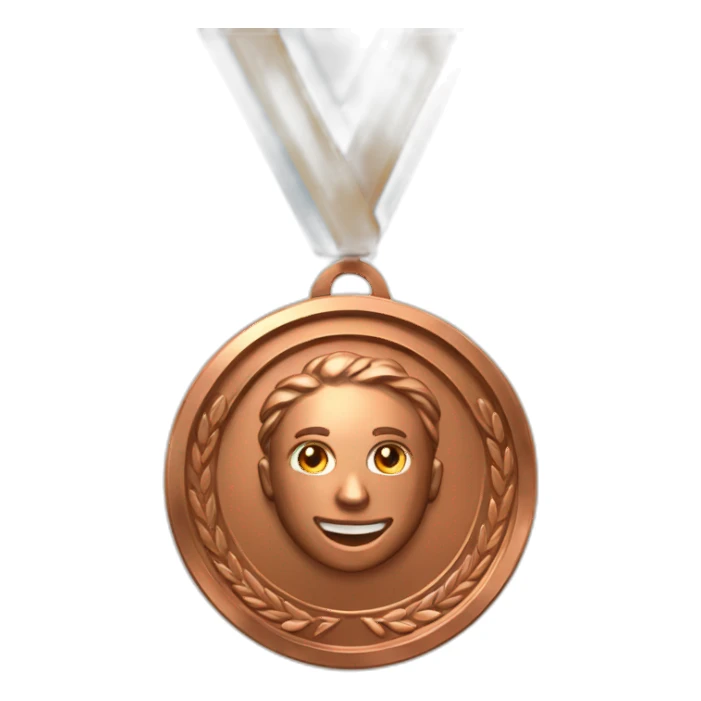 Bronze 3nd place medal sticker