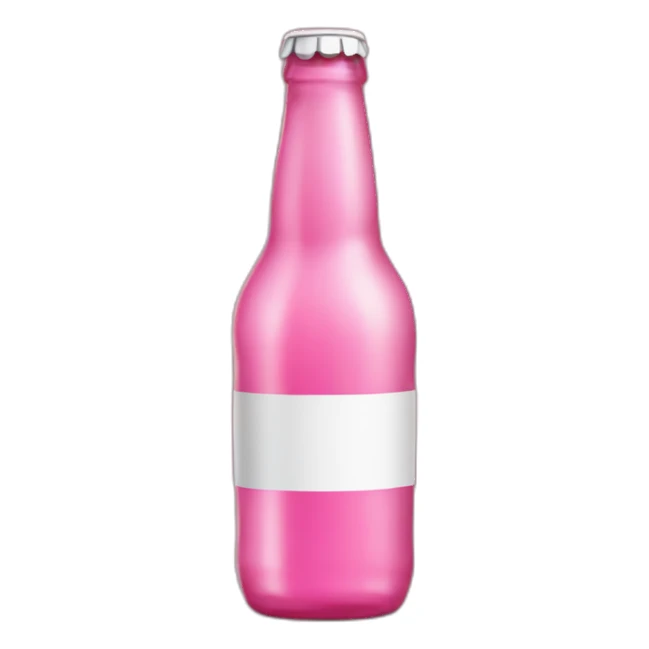 Pink Bottle beer sticker