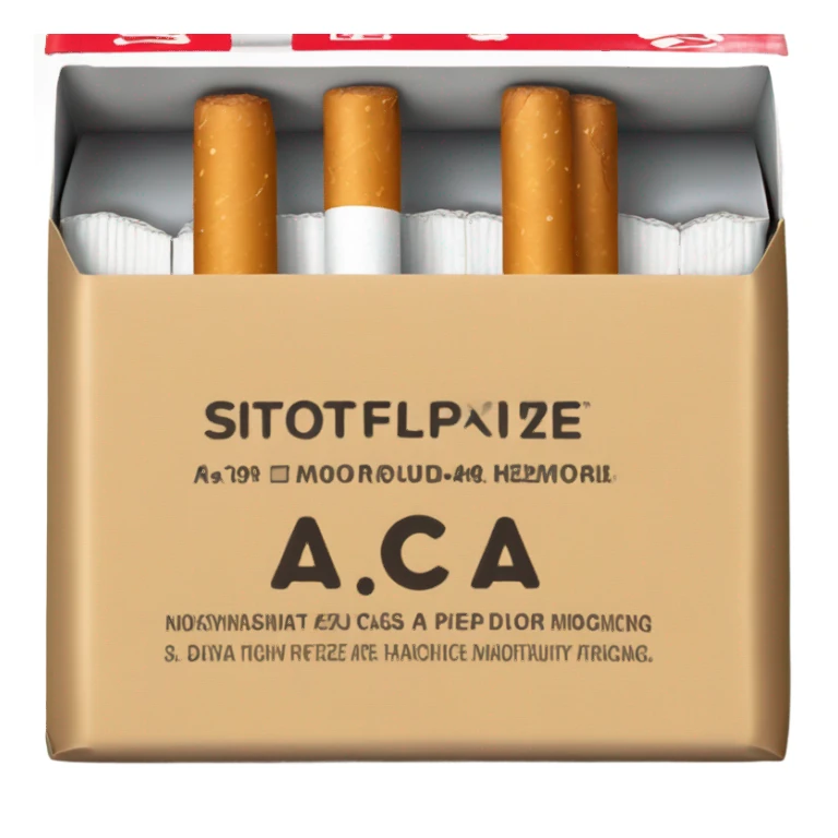 Box of cigarettes  sticker