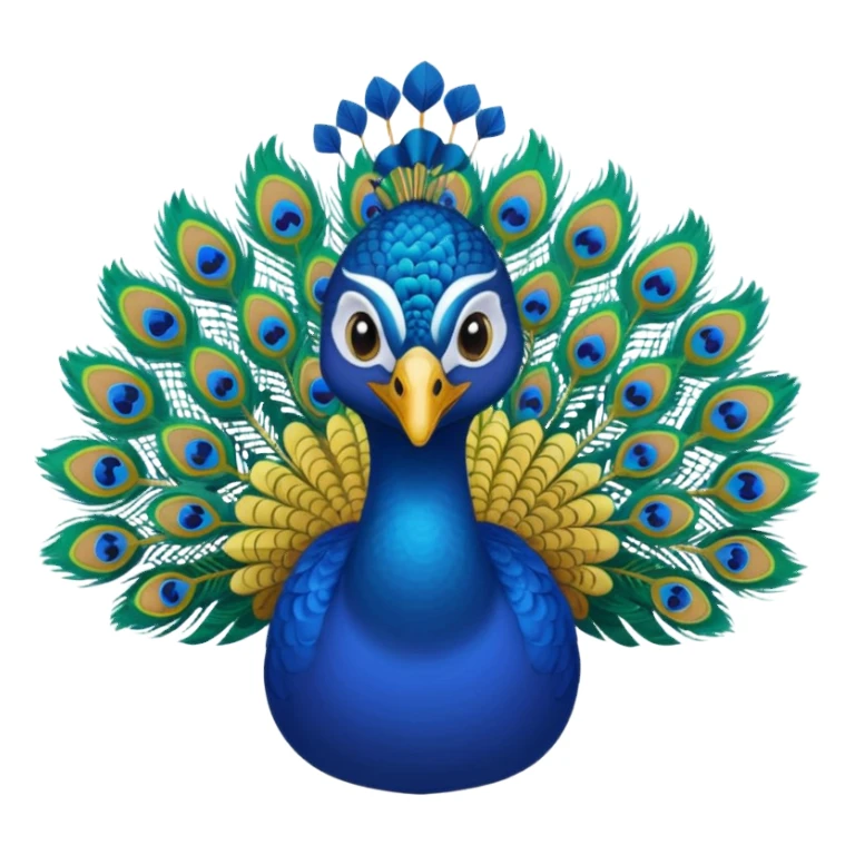Peacock with t shirt   sticker