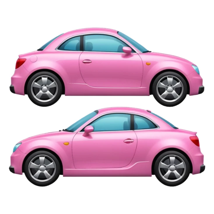 Pink car sticker