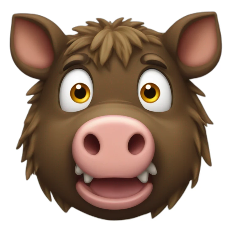 boar shocked sticker