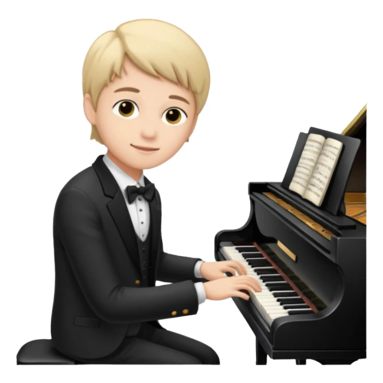 Luthier young pianist  sticker
