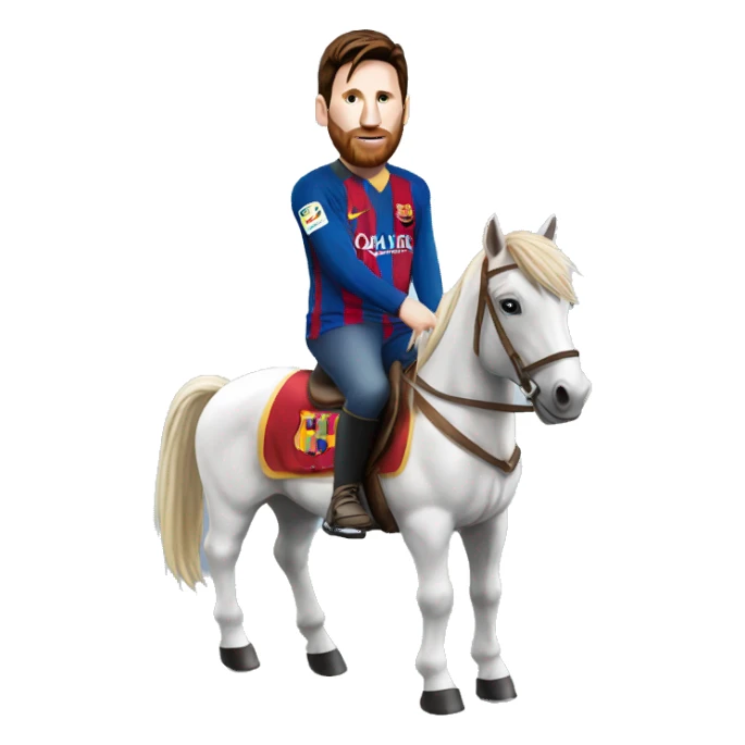 Messi sur un Cheval  sticker