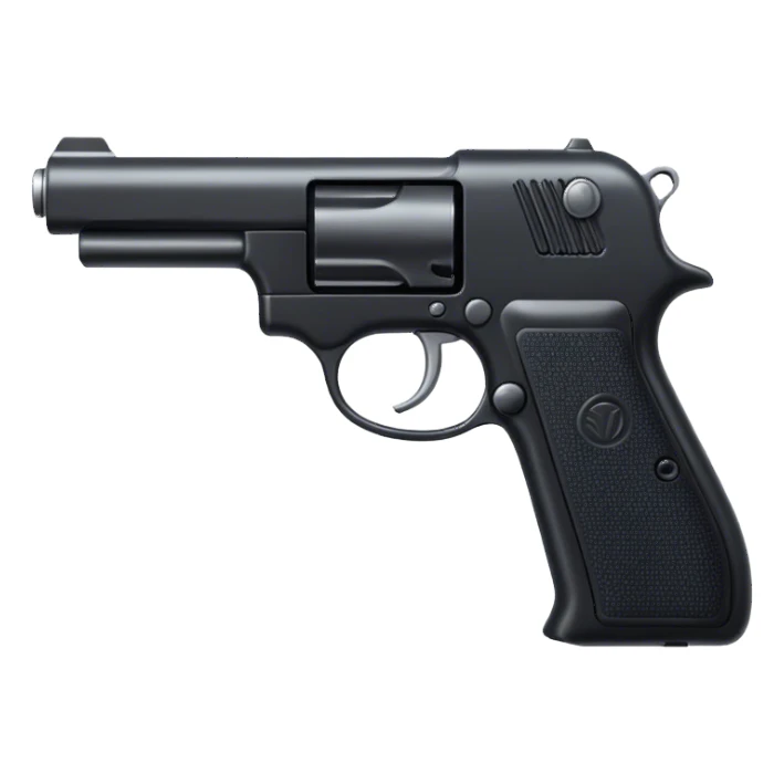 black gun sticker