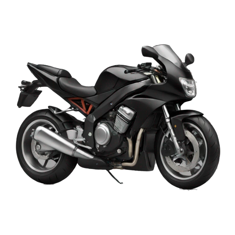 Black motorcycle  sticker