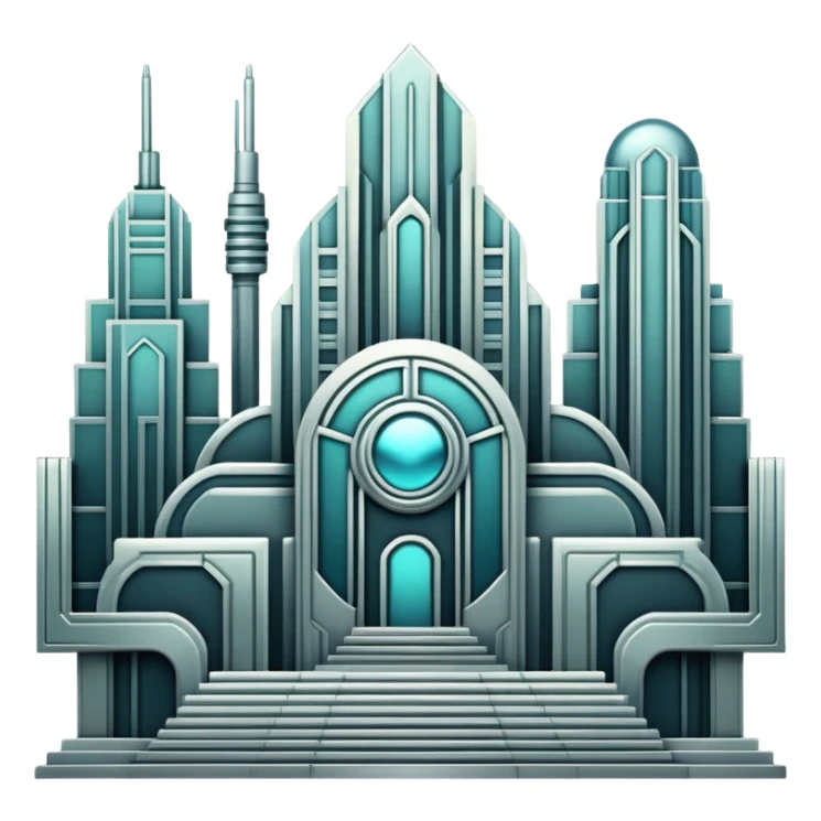 Dystopian Aesthetic Scenery Deco sticker