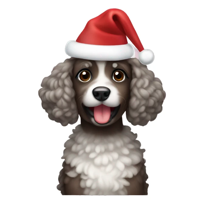 Pudel christmas  sticker