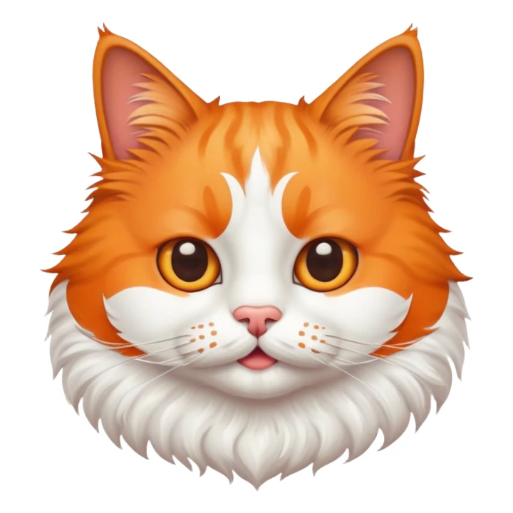  Cat with funny mustache sticker