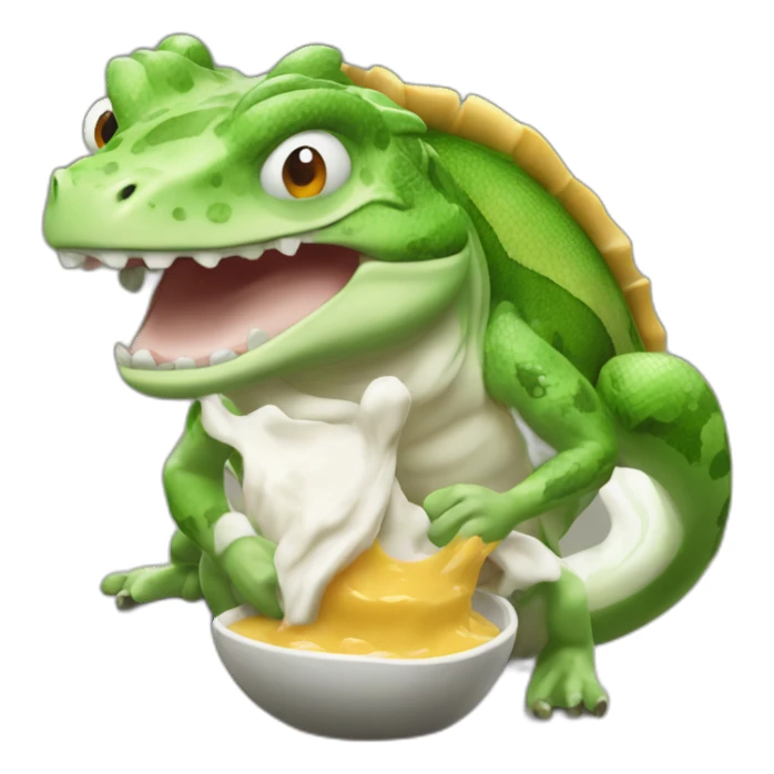 Luffy qui leche un lézard sticker