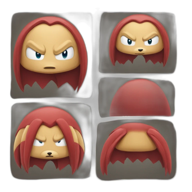 Knuckles the echidna from sonic sticker