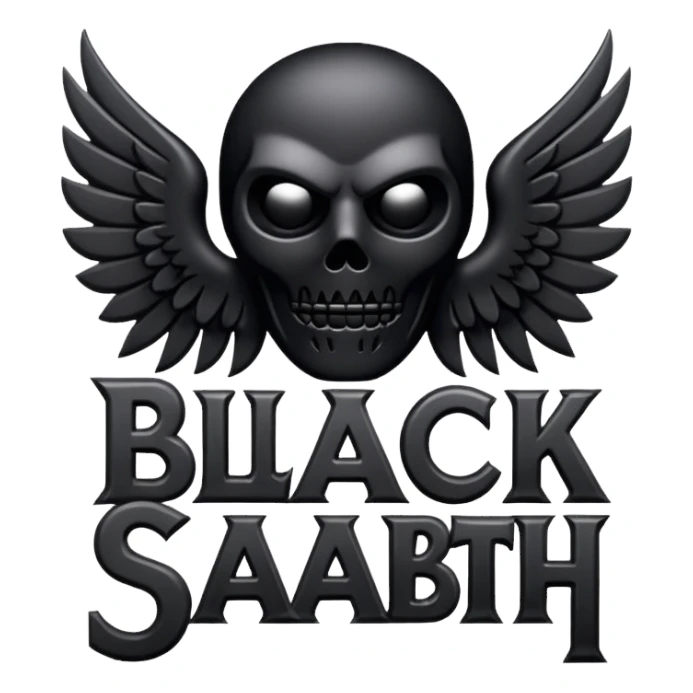 BLACK SABBATH TEXT LOGO sticker