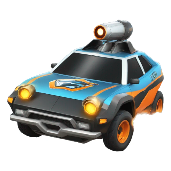 une voiture rocket league qui ri sticker