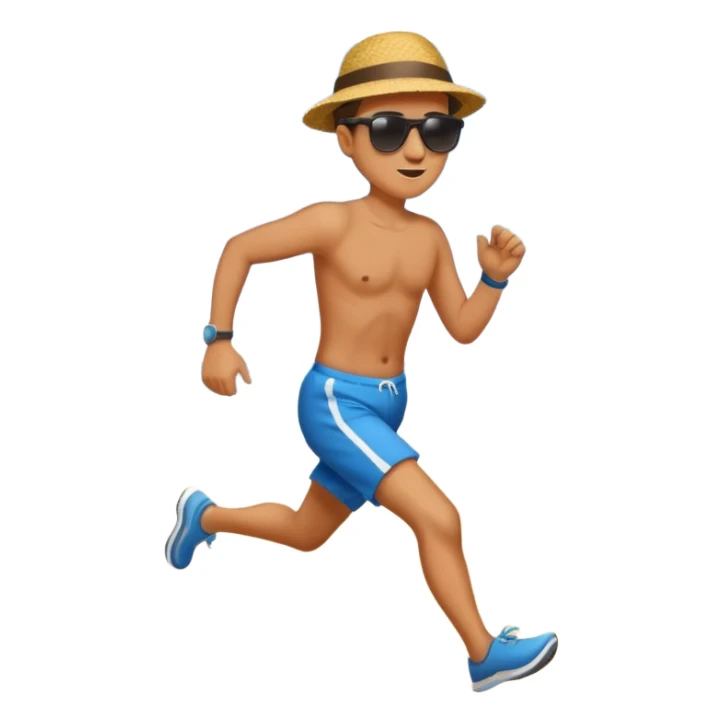 Running at the beach. sticker