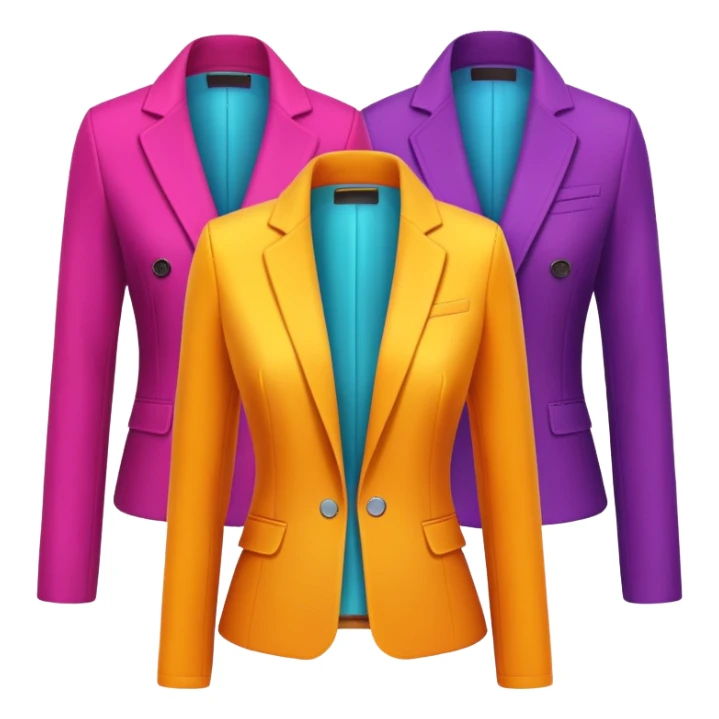 Colorful Three pieces jacket sticker