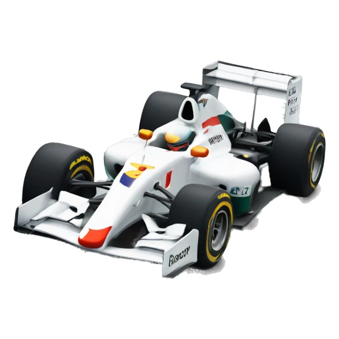 f1 car with big spolier sticker
