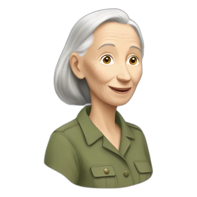 Jane Goodall sticker