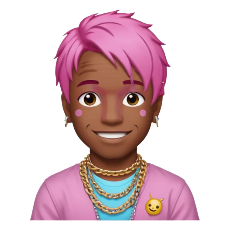 lil uzi vert pink hair sticker