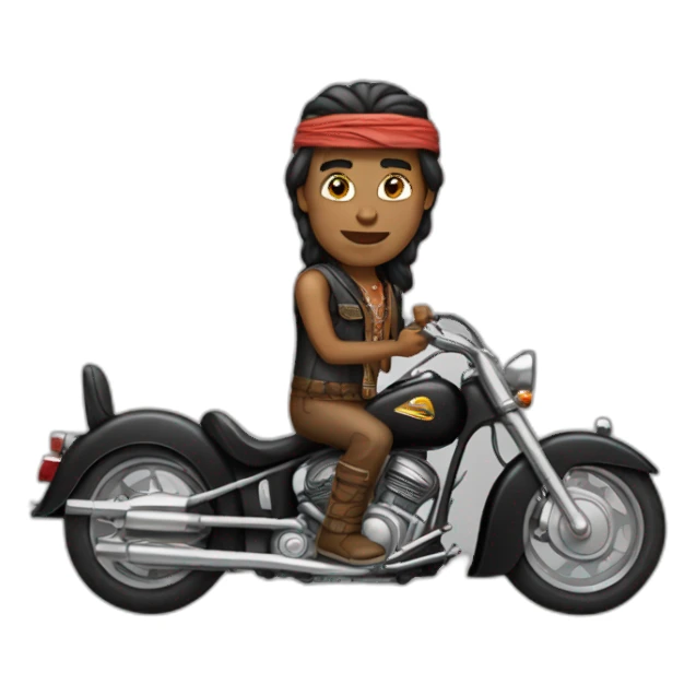 the black motorcycle indian sticker