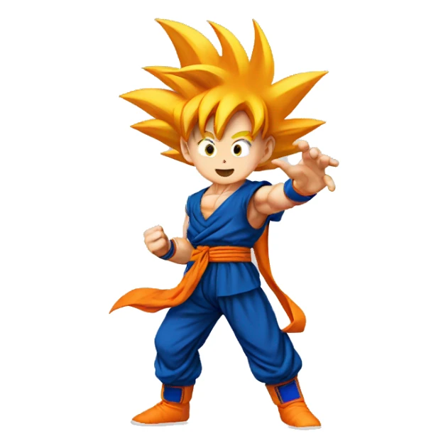 goku waving sticker